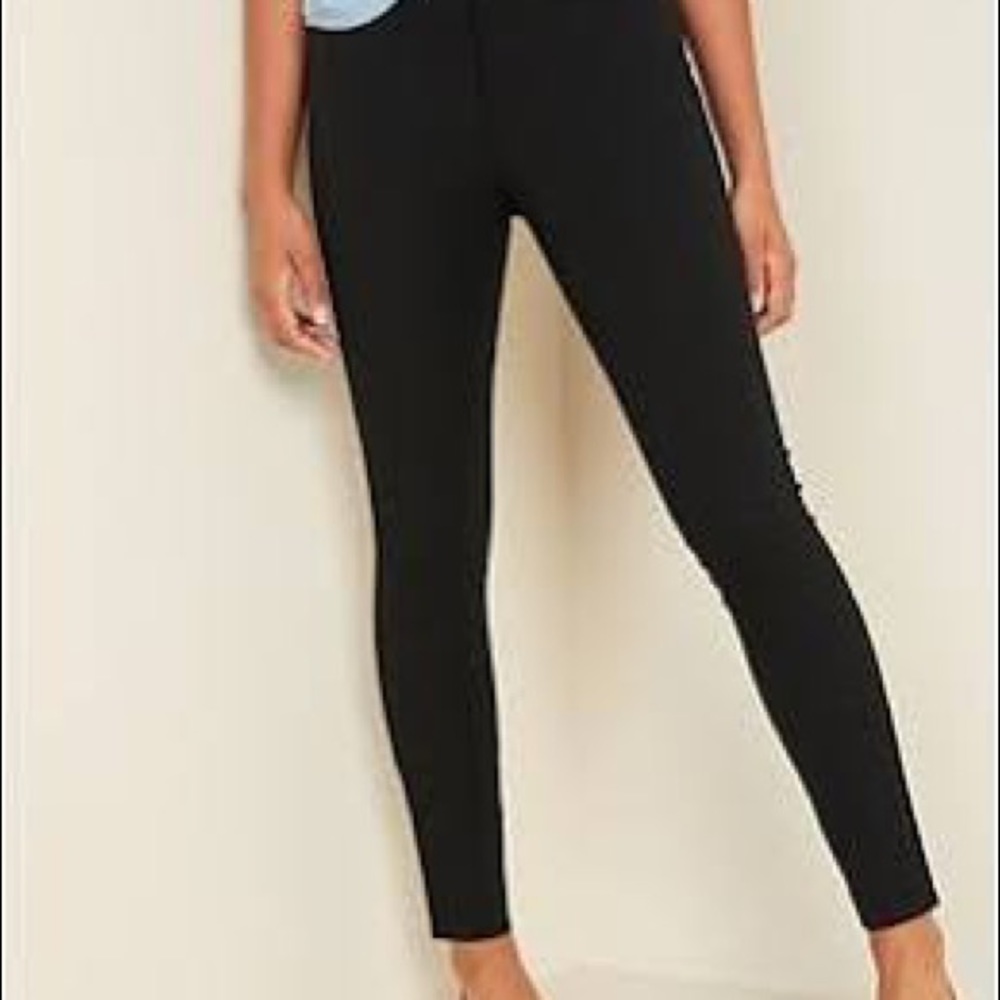 2 Black Pairs of Old Navy Pixie Pants Sz 16